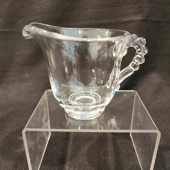 Imperial Glass Candlewick Sugar,Creamer Tray Set Includes Salt and Peppe… - Picture 2 of 13